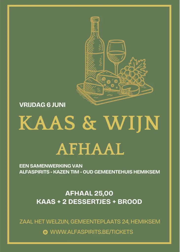 Kaas en wijn avond 6 juni 2025 AFHAAL